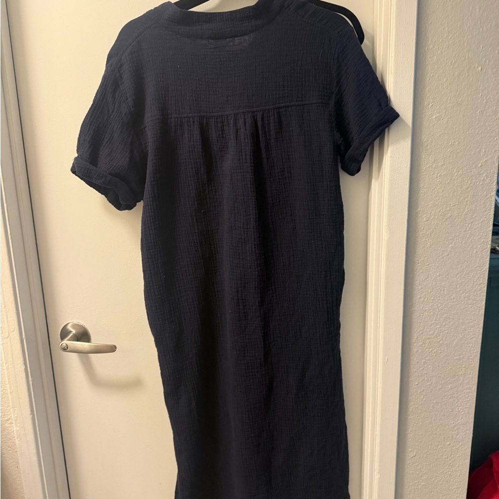 Magaschoni Navy V-Neck Dress - Picture 3 of 3